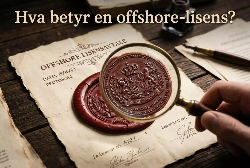 Offisielt segl med forstørrelsesglass – hva offshore-lisenser betyr for norske spillere